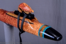 Red Mallee Burl Native American Flute, Minor, Low C#-4, #K15I (11)